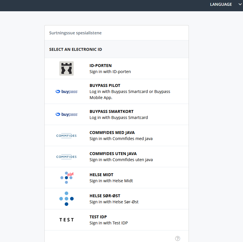 HelseID login